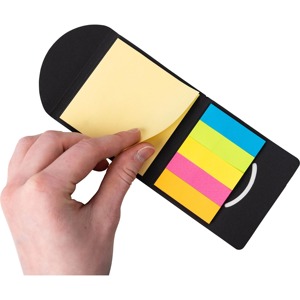 Custom Logo Pocket Sticky <b>Notes</b> Booklet Kraft Paper Cover Color Page Flags Memo Pad for Employee Welcome Kits - Product Image 5
