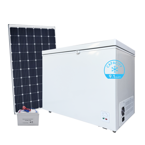 Meilleur congélateur DC, petits réfrigérateurs, camping-car, <span class=keywords><strong>caravane</strong></span>, énergie solaire, congélateur coffre profond, porte simple, manuel, extérieur, ouverture par le haut, 258L, compresseur - Product Image 1