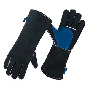 Guantes de Soldadura Reforzados de Piel de Vacuno, Resistentes, Industriales, de Seguridad, para Bomberos, Barbacoa, Anti-Vibración - Product Image 5