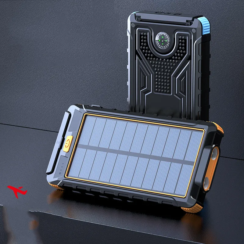 2021 Portable Solar Charger 10000Mah Waterdichte Solar Power Bank Snel Opladen Pd 18W