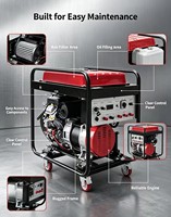 Générateur Diesel Portable Super Silencieux 10KW 10kVA 50Hz Bi-phasé Vente en Gros OEM Direct Usine pour Usage Domestique Commercial et d'Urgence