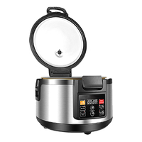 Vente flash - Cuiseur lent multifonction en acier inoxydable avec revêtement antiadhésif, pot intérieur de 15 L ou 16 L, grande capacité, cuiseur à riz de 10 kg
