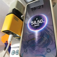 Chargeur mural USB C 45W avec affichage LED, PD PPS 45W, bloc de charge rapide à double port pour téléphone