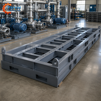 Plateforme de base pour pompe multi-étages soudée industriellement |   Préparé pour le sablage |   Acier Q235/Q345 |   ISO 9001 BV pour Station de pompage de fluides