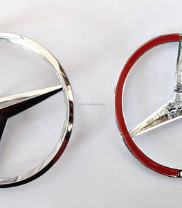 Insignia de <span class=keywords><strong>maletero</strong></span> trasero cromado brillante Negro estrellas emblema ABS tamaño Original W204 W205 W213 W253 W463 para todos los modelos de <span class=keywords><strong>Mercedes</strong></span>-Benz - Product Image 4