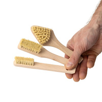 Brosse d'escalade en bambou, chêne et hêtre avec logo laser, poils de sanglier, pour le bouldering, le nettoyage des prises d'escalade, la gym et les sports de plein air