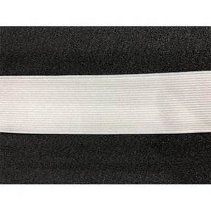 NEELKAMAL INDUSTRIES High Tenacity Jacquard Woven <b>Elastic</b> 31mm Spandex Twill Webbing White Solid Color Home Textiles Bags - Product Image 3