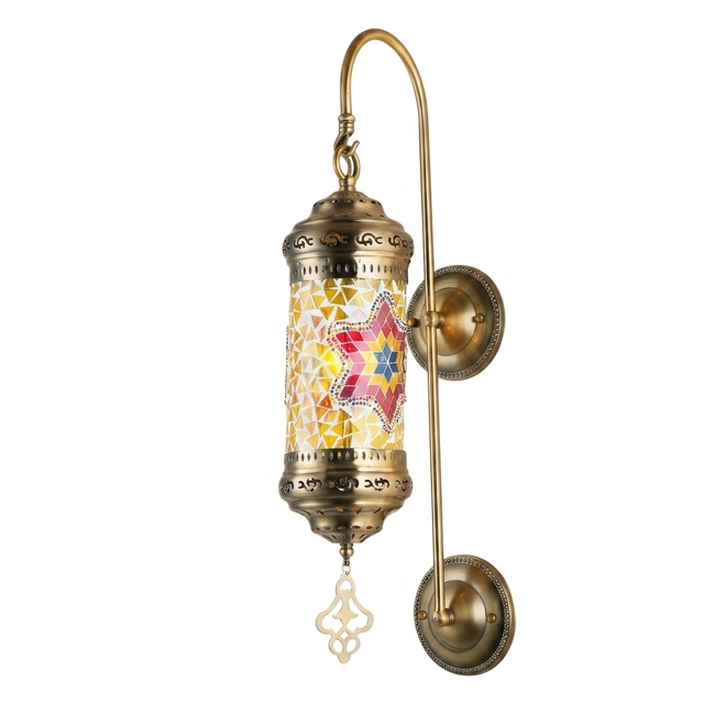 Osmanli Mosaic Glass Wall Lamp Turkish Glass Ball Wall Mounted Lighting