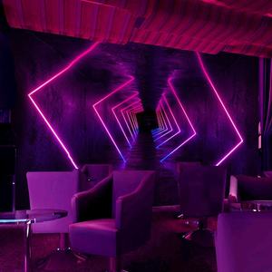 Papier peint <span class=keywords><strong>mural</strong></span> néon <span class=keywords><strong>laser</strong></span> 3D personnalisé Design botanique moderne pour fond d'hôtel KTV Imperméable antistatique Fabriqué en Chine - Product Image 1