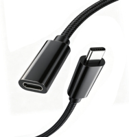 Cable de Extensión USB-C 40Gbps/80Gbps 240W USB 4 /16K60Hz Tipo-C Macho a Hembra, Cable de Extensión para Carga Rápida y Transferencia de Datos