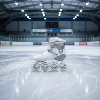Patins à roulettes professionnels en fibre de carbone, ensemble complet, pour slalom et patinage de vitesse, avec cadre en alliage d'aluminium, pour l'extérieur
