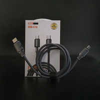 Cables USB Tipo C a L de Alta Calidad, Aspecto Elegante, Cristales de Hielo Transparentes, Resistentes al Desgaste, Tejidos