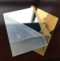 Disques en plastique découpés au laser, dorés, or rose, argentés, miroir, 1 mm, 2 mm, 3 mm d'épaisseur, disques acryliques, décoration, feuille de miroir ronde