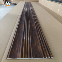 Panneau mural cannelé PS Premium pour intérieur, panneau décoratif 3D en polystyrène à texture bois
