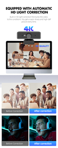 2024 nueva superventas 4K <span class=keywords><strong>Webcam</strong></span> Auto Focus 12M P4k cámara web transmisión en vivo enseñanza en línea para PC portátil - Product Image 3