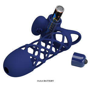 Silicone Cock Enlargissement Extender préservatifs <span class=keywords><strong>longue</strong></span> <span class=keywords><strong>durée</strong></span> pour hommes Penis Sleeve - Product Image 6