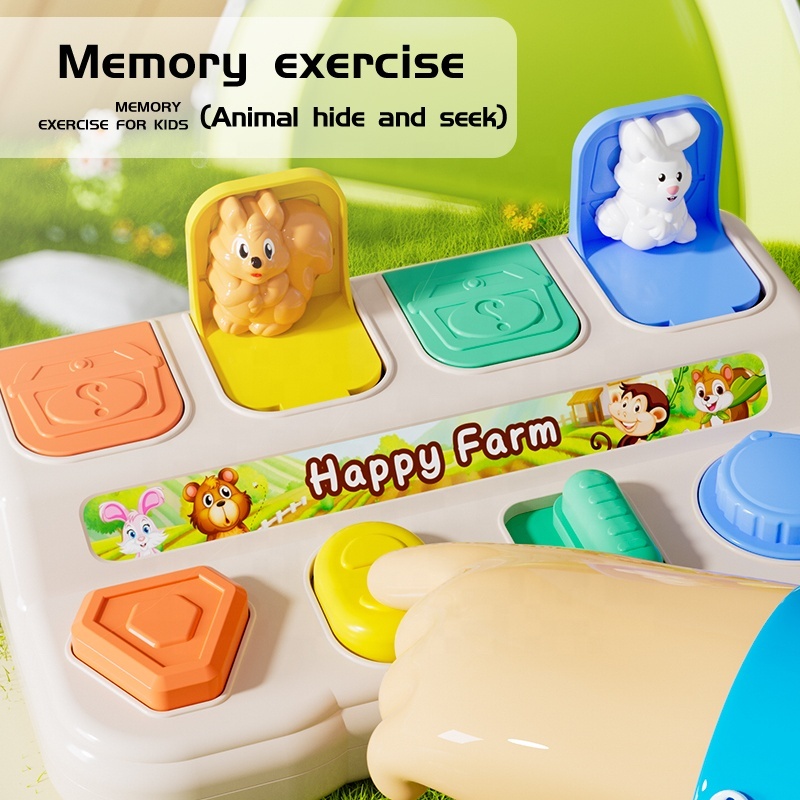 Children’s Animal Peek-a-boo Pop-Up Cause & Effect Learning Box - View 4