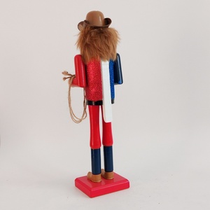 Nouvelle figurine de cowboy de Noël de style américain de 38 cm (15 pouces) pour la décoration de la maison - Product Image 3