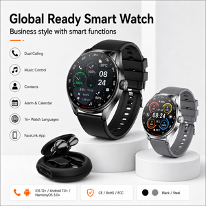 Smartwatch 2 in 1 con Auricolari D11 2026, Schermo Rotondo Full Touch da 1,46 Pollici, Chiamate BT 5.3, NFC, Auricolari TWS, Ingrosso OEM - Product Image 2
