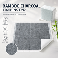Tapis d'apprentissage jetables pour chiens en charbon de bambou, haute absorption, désodorisants et anti-fuites