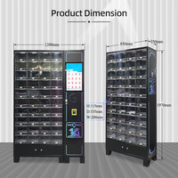 Distributeur automatique intelligent de couches à 40 compartiments avec corps en métal pour articles de vente au détail