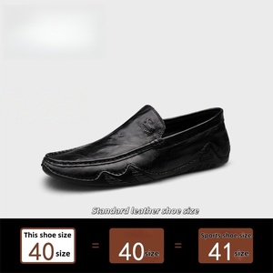 Chaussures en cuir pour homme, style business, automne, avec semelle extérieure en caoutchouc souple, design léger et respirant, fermeture à lacets, ajustement confortable - Product Image 3