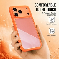 Étui de chargement sans fil transparent avec logo personnalisé pour 15/16/17, design hybride TPU+PC, protection étanche et antichoc à 360°