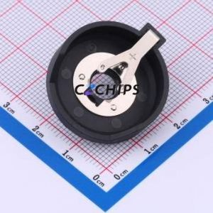 BS-24-A1AJ022 Button & Strip Battery Connector Through hole Component (THT) Connector Battery Holder CR2477 Nickel - Product Image 1