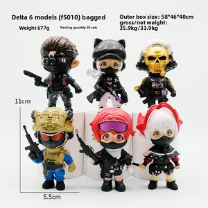Figurine PVC <span class=keywords><strong>Q</strong></span>-Style Delta Operation Merchandise Mini Forces Spéciales Boîte Mystère Ornement de Bureau Jouet Cadeau Bestseller pour 14 ans et plus - Product Image 2