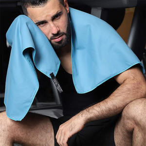 Asciugamano da palestra in microfibra per sport ad asciugatura rapida e leggero asciugamano Fitness con fascia elastica e tasca con cerniera in angolo - Product Image 4