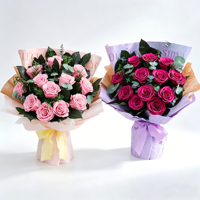 Vente en gros de roses éternelles personnalisées avec logo, bouquet de fleurs éternelles de qualité supérieure, boîte cadeau, décoration de mariage, décoration de remise de diplôme, décoration de la maison, Saint-Valentin