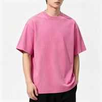 T-shirt unisexe oversize en coton lavé style vintage, coupe ample, pour homme ou femme, streetwear, vente en gros, OEM