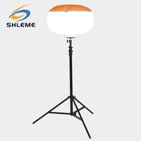 Tour d'éclairage portable pour camping extérieur 100W LED, rechargeable CA, sur trépied, type ballon, OEM & ODM, éclairage sûr personnalisé