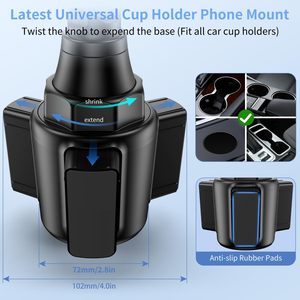 Supporto Universale per <span class=keywords><strong>Telefono</strong></span> da Auto con Collo Lungo e Rotazione a 360°, Vendita all'Ingrosso °   Sgancio Rapido Rotante, Super Stabile Antiscivolo, Etichetta Privata OEM - Product Image 6