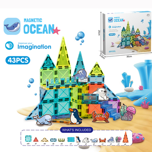 Juego de Construcción Magnético de Animales Marinos, 44 Piezas, Bloques de Construcción Magnéticos STEM, Juguetes Educativos para Niños con Criaturas Marinas - Product Image 6