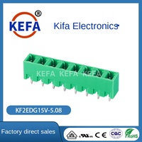 Connecteurs de haute qualité pour bornes PCB enfichables KF2EDG15V-5.08, interconnexions, fiches, prises, borniers femelles, fils