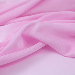 Vente chaude doux respirant brillant soie mousseline de soie tissu pour filles foulards voiles fond tissu décoratif - Product Image 3