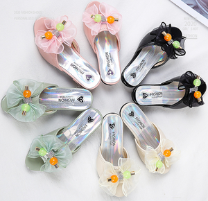 Sandalias de Verano con Lazo para Niñas, Antideslizantes, Punta Abierta, Sandalias Infantiles - Product Image 1