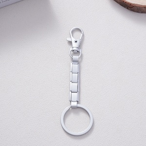 New Waterproof Colorful Italian Charm Key Stainless Steel Gold <b>Red</b> Yellow Italian Charm <b>Bracelet</b> Keychain - Product Image 6