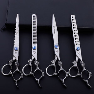 ChuanBei Pet Grooming Scissors 7 Inch Stainless Steel Thinning Shears For Dogs Cats Professional Use - Product Image 1