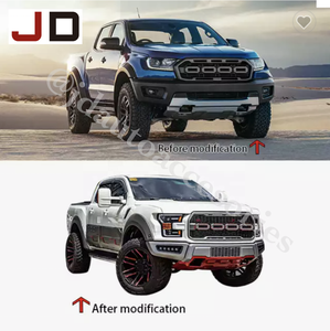 JD – kit de carrosserie de pare-chocs avant pour camion de ramassage automatique 4X4, accessoires pour Ford Ranger T6 T7 T8 2013-2019, mise à niveau vers F150 <span class=keywords><strong>Raptor</strong></span> <span class=keywords><strong>2021</strong></span> - Product Image 2