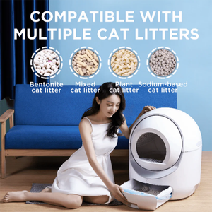 <span class=keywords><strong>Bac</strong></span> à litière pour chat autonettoyant à bon <span class=keywords><strong>prix</strong></span> <span class=keywords><strong>Bac</strong></span> à <span class=keywords><strong>sable</strong></span> intelligent automatisé avec contrôle par application - Product Image 6