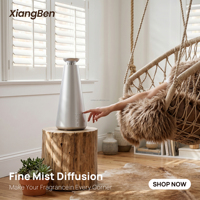 Diffuseur de parfum commercial sans fil en métal USB 100 ml avec télécommande, fonction de minuterie, parfum longue durée, coffret cadeau