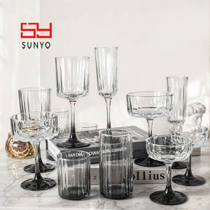 SUNYO - Juego <span class=keywords><strong>de</strong></span> Copas <span class=keywords><strong>de</strong></span> Cristal Coloridas y Elegantes, Copas <span class=keywords><strong>de</strong></span> Agua, Copas <span class=keywords><strong>de</strong></span> Vino Personalizadas, Copas <span class=keywords><strong>de</strong></span> Champán para Fiestas - Product Image 3