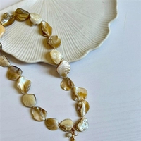 Conjunto de Joyería de Moda de Verano: Collar con Colgante de Estrella de Mar de Acero Inoxidable, Perlas de Agua Dulce, Pulsera y Pendientes de Diseño Playero