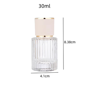 Nouvelle conception de flacon de parfum en verre transparent cylindrique avec vaporisateur pompe, 30 ml, 50 ml, 100 ml - Product Image 6