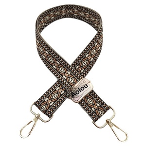 Nouvelle Sangle Large Jacquard Colorée en Forme <span class=keywords><strong>de</strong></span> Diamant <span class=keywords><strong>de</strong></span> 3,8 cm pour Sacs à Bandoulière Femme, Longue Sangle en Polyester Coton Léger - Product Image 5