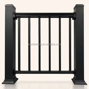 YL phong cách hiện đại Nhôm hàng rào ban công mái sân thượng lan can lan can lan can sàn lan can - Product Image 3