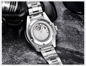 Montre automatique <span class=keywords><strong>PAGANI</strong></span> DESIGN PD-1639, montre-bracelet mécanique de luxe avec verre saphir, montre sport en acier inoxydable étanche pour homme - Product Image 4