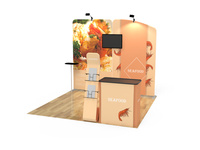 Support de toile tendue portable en aluminium 10x10 pour présentoir de vêtements, stand d'exposition, salon professionnel